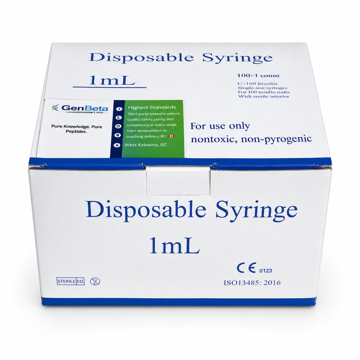Insulin syringes box of 100