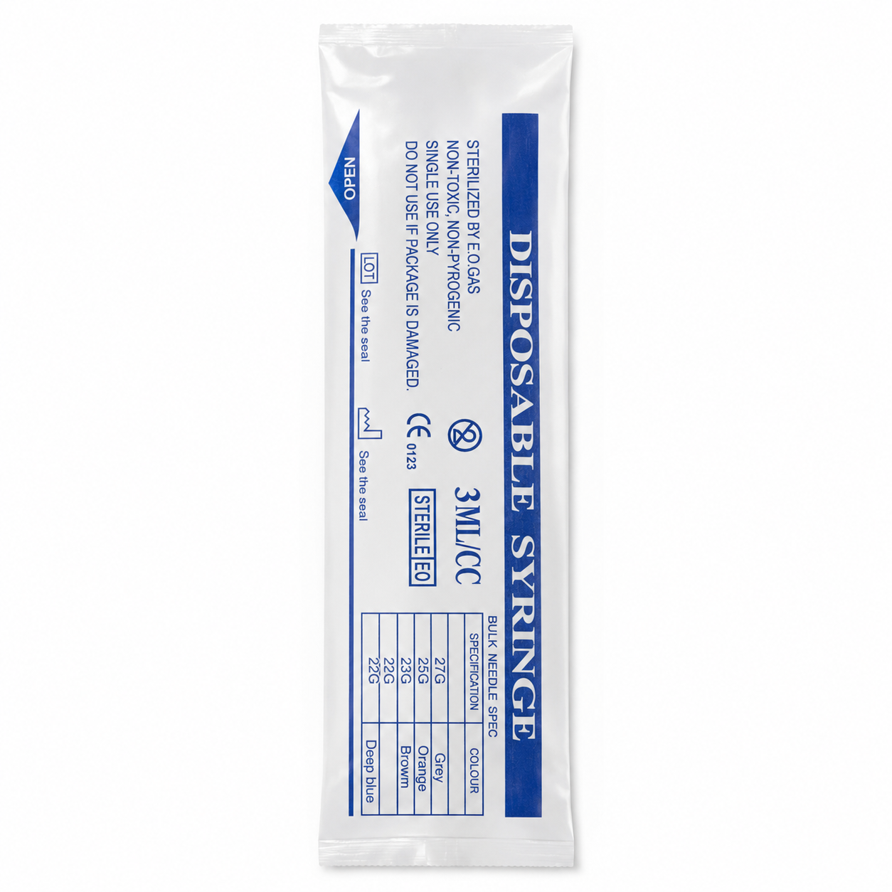 Single wrapped reconstitution needle