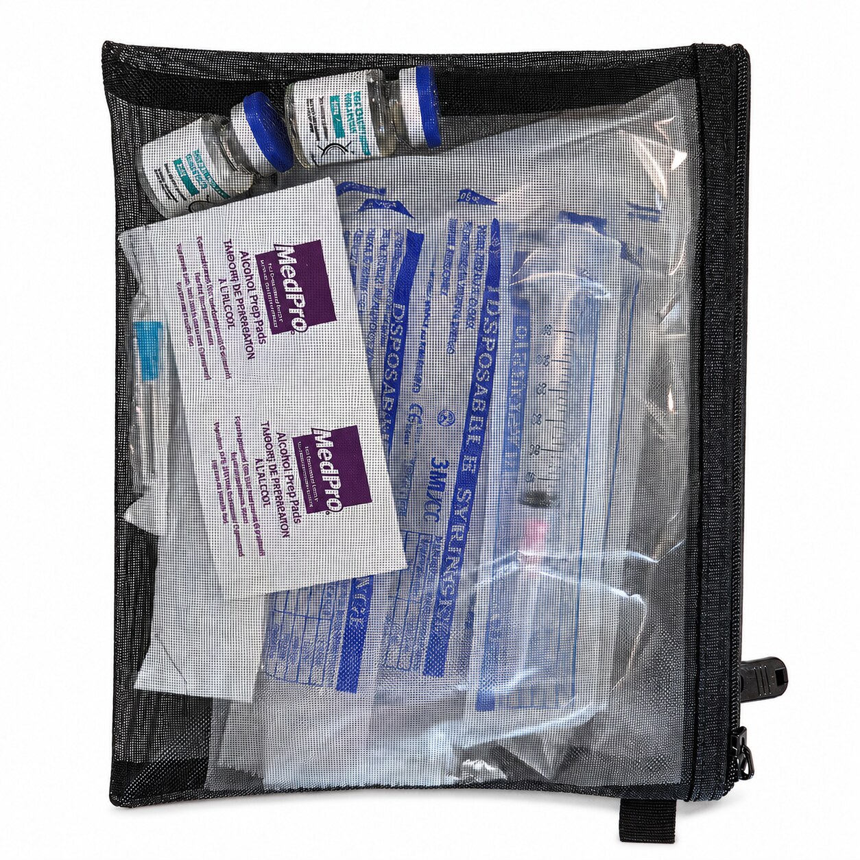 Intramuscular Starter Pack with black mesh bag
